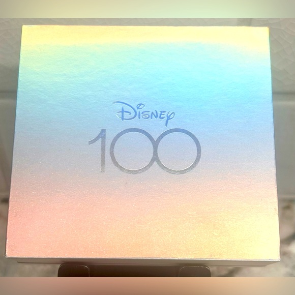 Disney Celebrating 100 14k Gold Flash Plated Mickey Mouse Necklace NIB - Picture 3 of 4